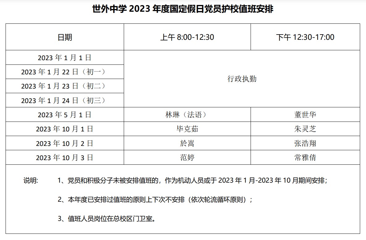 2023年国定假日党员护校值班安排.jpg